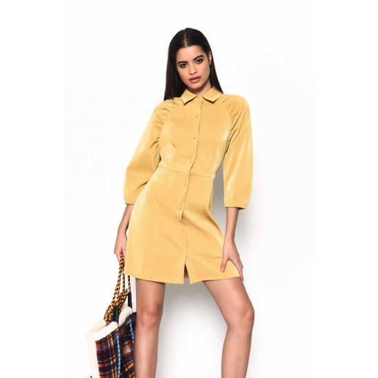 GLAMOROUS Dress Ochre PU CK5943