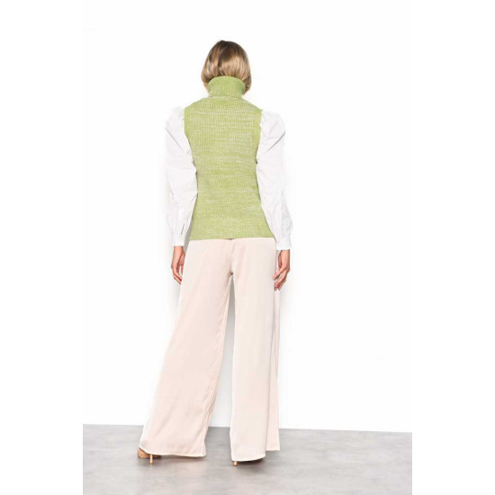 GLAMOROUS Top Green Melange KA6871