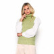 GLAMOROUS Top Green Melange KA6871