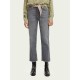 SCOTCH & SODA THE SKY STRAIGHT JEANS IN ORGANIC COTTON-SILVER HEART 166321