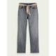 SCOTCH & SODA THE SKY STRAIGHT JEANS IN ORGANIC COTTON-SILVER HEART 166321