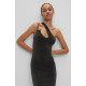 HUGO Narthene Midi Glittery Dress With Logo Strap 50498634