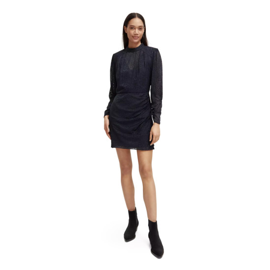 SCOTCH & SODA MOCK MINI DRESS WITH OPEN BACK DETAIL 173382