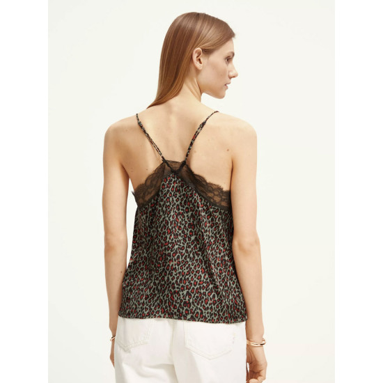 SCOTCH & SODA CAMISOLE WITH LACE DETAIL 173300