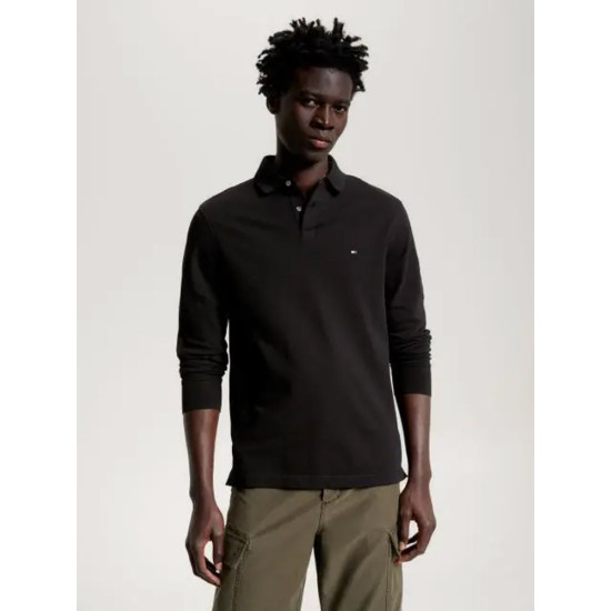 TOMMY HILFIGER 1985 LS POLO MW0MW20183 BDS-BLACK