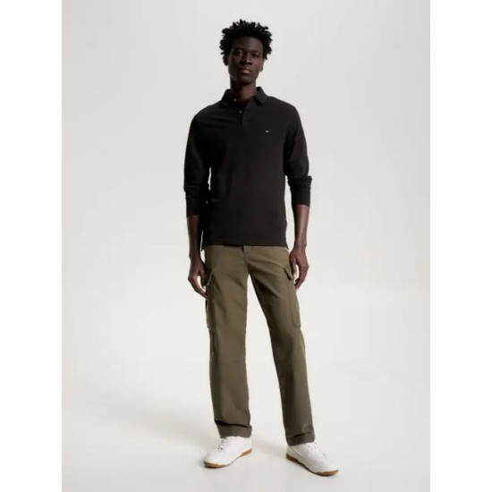 TOMMY HILFIGER 1985 LS POLO MW0MW20183 BDS-BLACK