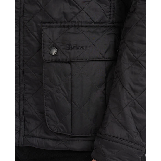 BARBOUR INTERNATIONAL ARIEL POLARQUILT JACKET MQU0365BK91 BIBK91-BLACK