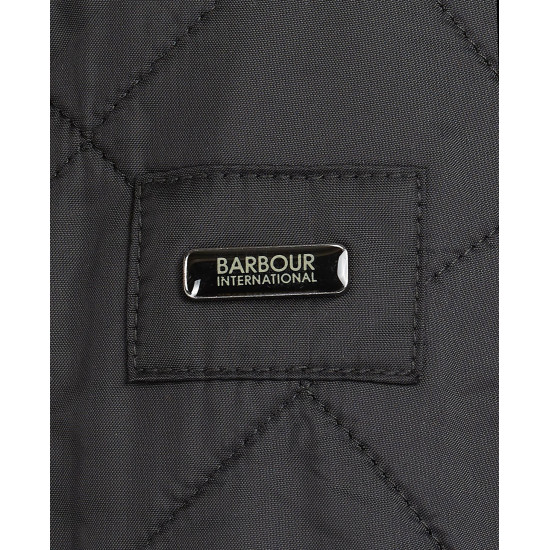 BARBOUR INTERNATIONAL ARIEL POLARQUILT JACKET MQU0365BK91 BIBK91-BLACK