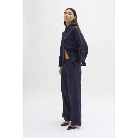MY ESSENTIAL WARDROBE LARA 115 WIDE PANT 10704538 106248-DARK BLUE 