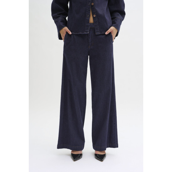 MY ESSENTIAL WARDROBE LARA 115 WIDE PANT 10704538 106248-DARK BLUE 