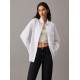 CALVIN KLEIN WOVEN LABEL RELAXED SHIRT J20J224436 YAF-BRIGHT WHITE