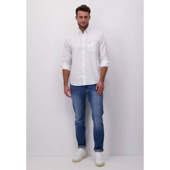FYNCH HATTON OXFORD SHIRT 10005500 5500-WHITE