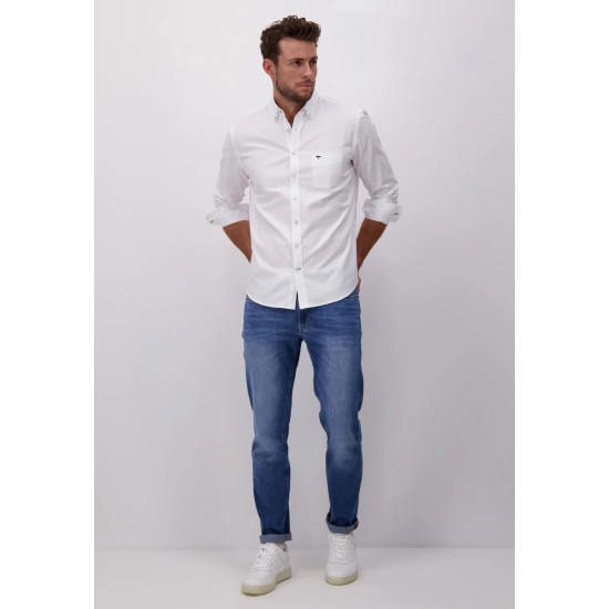 FYNCH HATTON OXFORD SHIRT 10005500 5500-WHITE