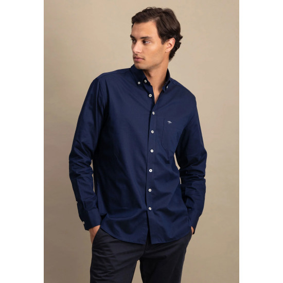 FYNCH HATTON OXFORD SHIRT 10005500 5540-NAVY