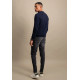 FYNCH HATTON SOFT CARDIGAN SFPK212 690-NAVY