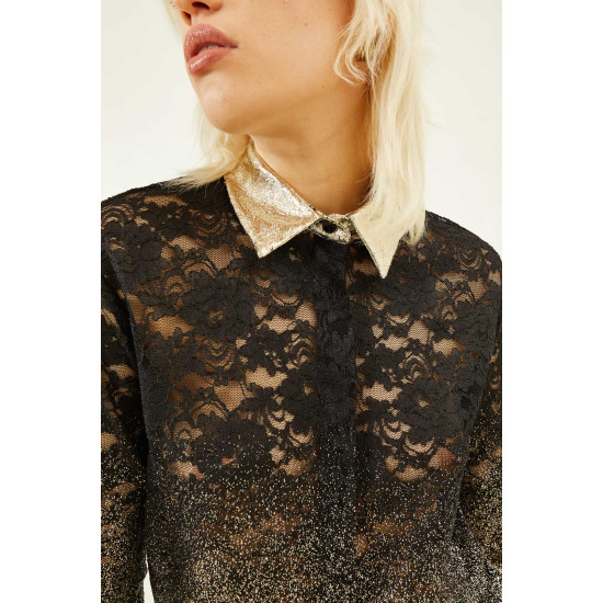 SOUVENIR SHIRT D36E0282 NERO/ORO