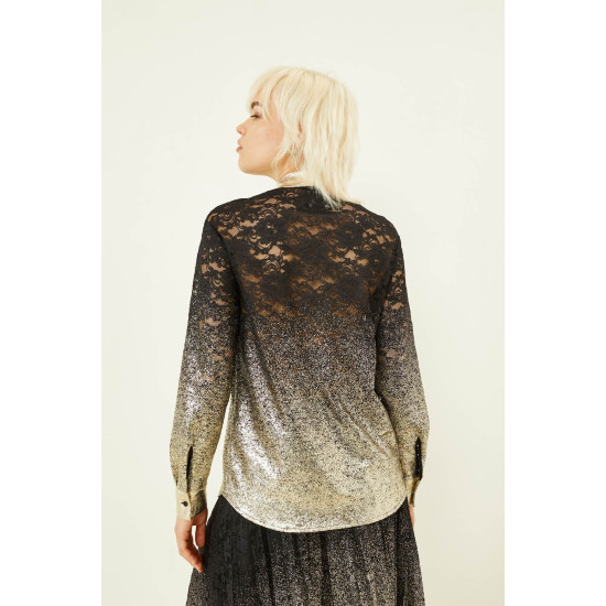 SOUVENIR SHIRT D36E0282 NERO/ORO