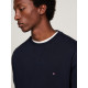 TOMMY HILFIGER ESSENTIAL FLEECE CREWNECK MW0MW37232 DW5-DESERT SKY