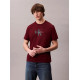 CALVIN KLEIN SS HERO MONOLOGO TEE 20s LV04RB862G VLP-DEEP ROUGE