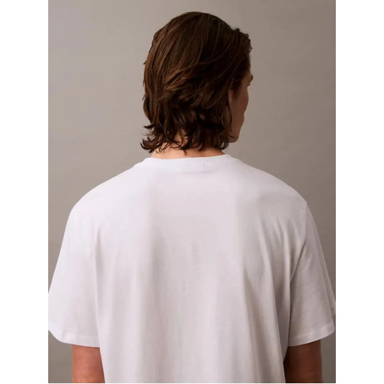 CALVIN KLEIN SS HERO MONOLOGO TEE 20s LV04RB862G YAA-BRILLIANT WHITE 