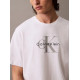 CALVIN KLEIN SS HERO MONOLOGO TEE 20s LV04RB862G YAA-BRILLIANT WHITE 