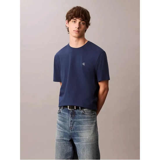 CALVIN KLEIN SS MONOGRAM 20S EASY TEE LV04RC275G C3I-BLUE JEAN