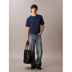 CALVIN KLEIN SS MONOGRAM 20S EASY TEE LV04RC275G C3I-BLUE JEAN