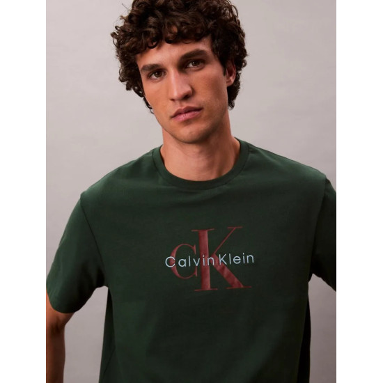 CALVIN KLEIN SS HERO MONOLOGO TEE 20s LV04RB862G LLG-SYCAMORE 