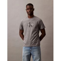 CALVIN KLEIN SS HERO MONOLOGO TEE 20s LV04RB862G P7E-MED GREY HTR