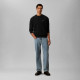CALVIN KLEIN LS CTTN ESY FT CREWNECK SWEATER LV04RC309G UB1-BLACK