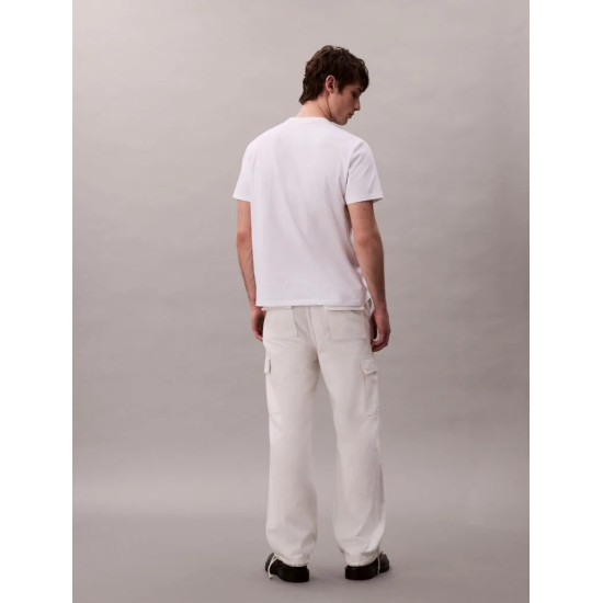 CALVIN KLEIN SS 20S CK MCR AP PFF T-SHIRT LV04RC841G YAA-BRILLIANT WHITE 