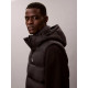 CALVIN KLEIN LS NYLON ZIP OFF HOOD DOWN PUFFER JACKET LV04RD531G UB1-BLACK