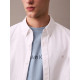 CALVIN KLEIN LS SOLID OXFORD CLASSIC SHIRT LV140EM125 YAA-BRILLIANT WHITE