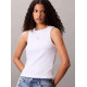 CALVIN KLEIN WVN LBL 2X2 COTTON TOP LV047C201G YAA-BRILLIANT WHITE