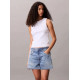 CALVIN KLEIN WVN LBL 2X2 COTTON TOP LV047C201G YAA-BRILLIANT WHITE
