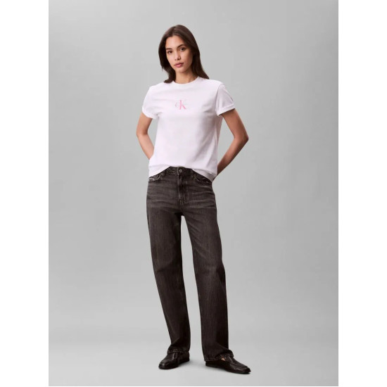 CALVIN KLEIN SS 20s CLASSIC LOGO TEE LV047C856G YAA-BRILLIANT WHITE