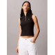 CALVIN KLEIN WOVEN LABEL SL QZ TOP LV047C909G UB1-BLACK