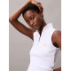 CALVIN KLEIN WOVEN LABEL SL QZ TOP LV047C909G YAA-BRILLIANT WHITE