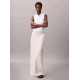 CALVIN KLEIN WOVEN LABEL SL QZ TOP LV047C909G YAA-BRILLIANT WHITE