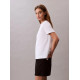 CALVIN KLEIN INST LOGO CLASSIC TEE SS LV047C912G YAA-BRILLIANT WHITE