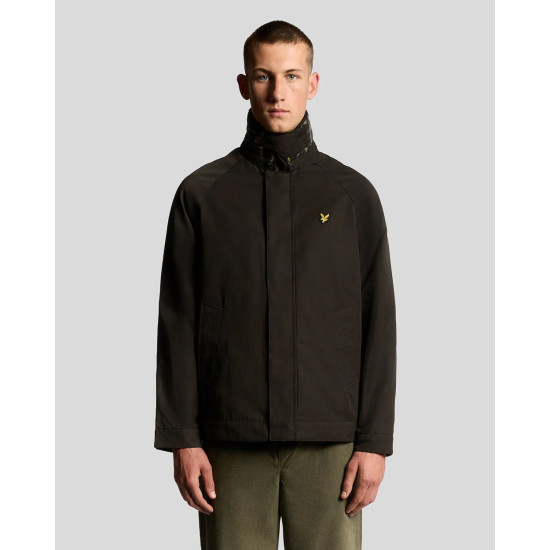 LYLE & SCOTT TARTAN LINED HUNTING JACKET JK2308V Z865-JET BLACK