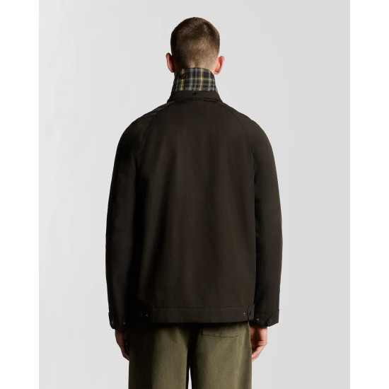 LYLE & SCOTT TARTAN LINED HUNTING JACKET JK2308V Z865-JET BLACK