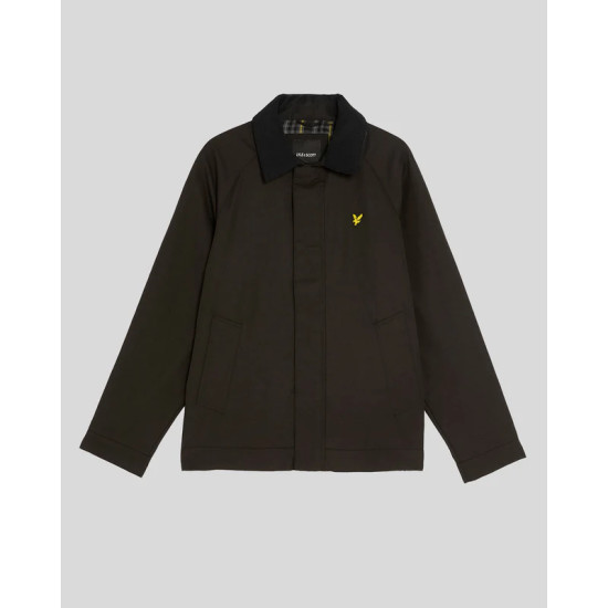 LYLE & SCOTT TARTAN LINED HUNTING JACKET JK2308V Z865-JET BLACK