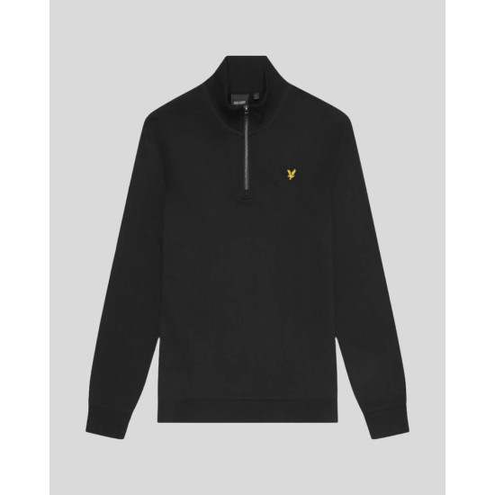 LYLE & SCOTT LOOPBACK QUARTER ZIP SWEAT ML2022V Z865-JET BLACK