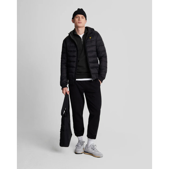 LYLE & SCOTT LOOPBACK QUARTER ZIP SWEAT ML2022V Z865-JET BLACK