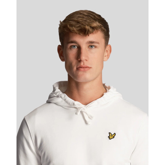 LYLE & SCOTT PULLOVER HOODIE ML416VOG 626-WHITE