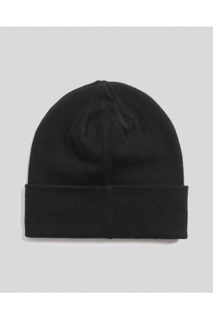 LYLE & SCOTT COTTON MERINO BEANIE HE2313A Z865-JET BLACK