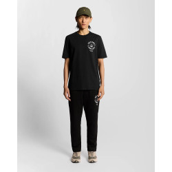 LYLE & SCOTT SHIP INSIGNIA GRAPHIC T-SHIRT TS2321V Z865-JET BLACK