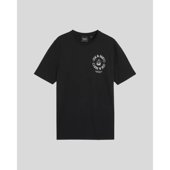 LYLE & SCOTT SHIP INSIGNIA GRAPHIC T-SHIRT TS2321V Z865-JET BLACK