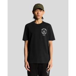 LYLE & SCOTT SHIP INSIGNIA GRAPHIC T-SHIRT TS2321V Z865-JET BLACK